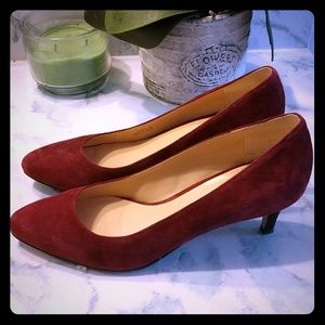 Cole Haan Grand O.S maroon mini heels size 7